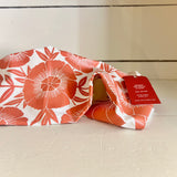 Red Floral Tea Towel