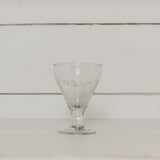 Pebbled Glass Goblet