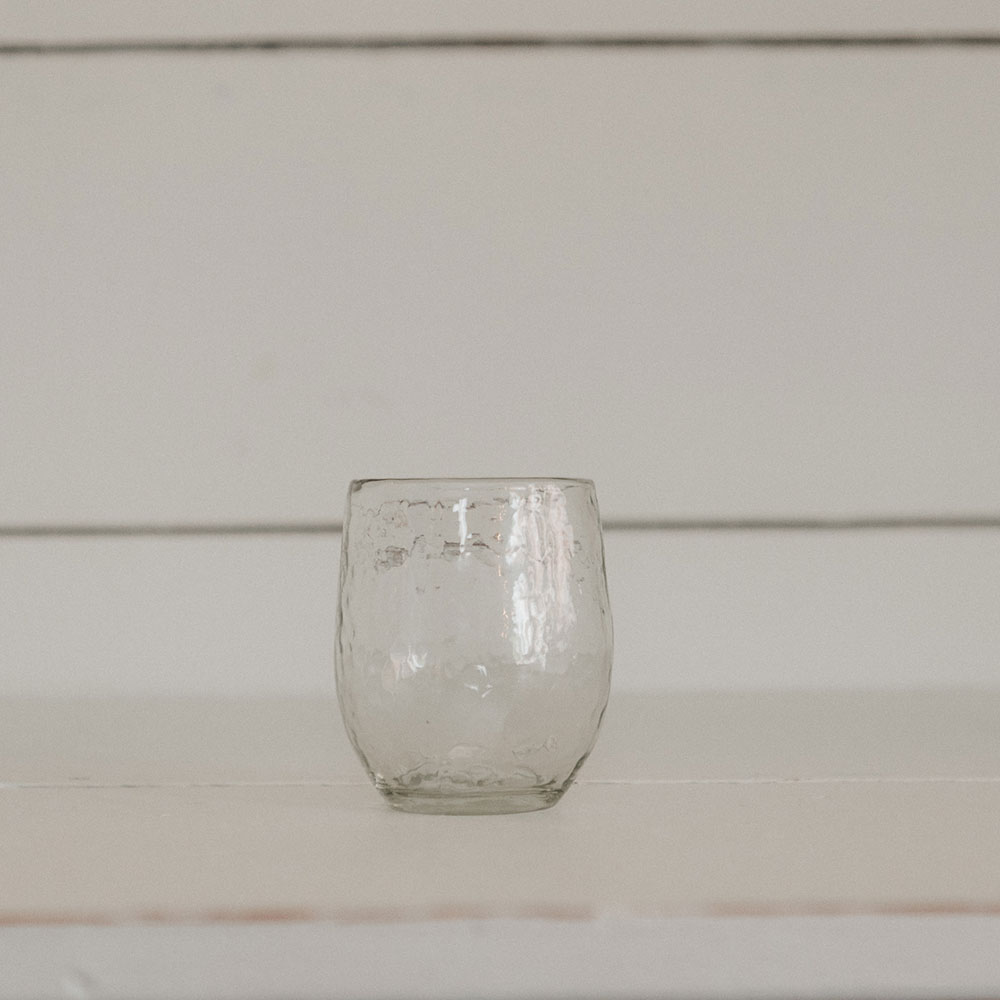 Pebbled Drinking Glass