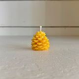 Beeswax Pinecone Candle