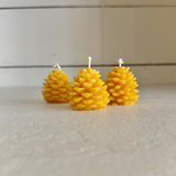 Beeswax Pinecone Candle