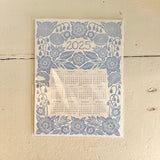 Floral Letterpress 2025 Calendar