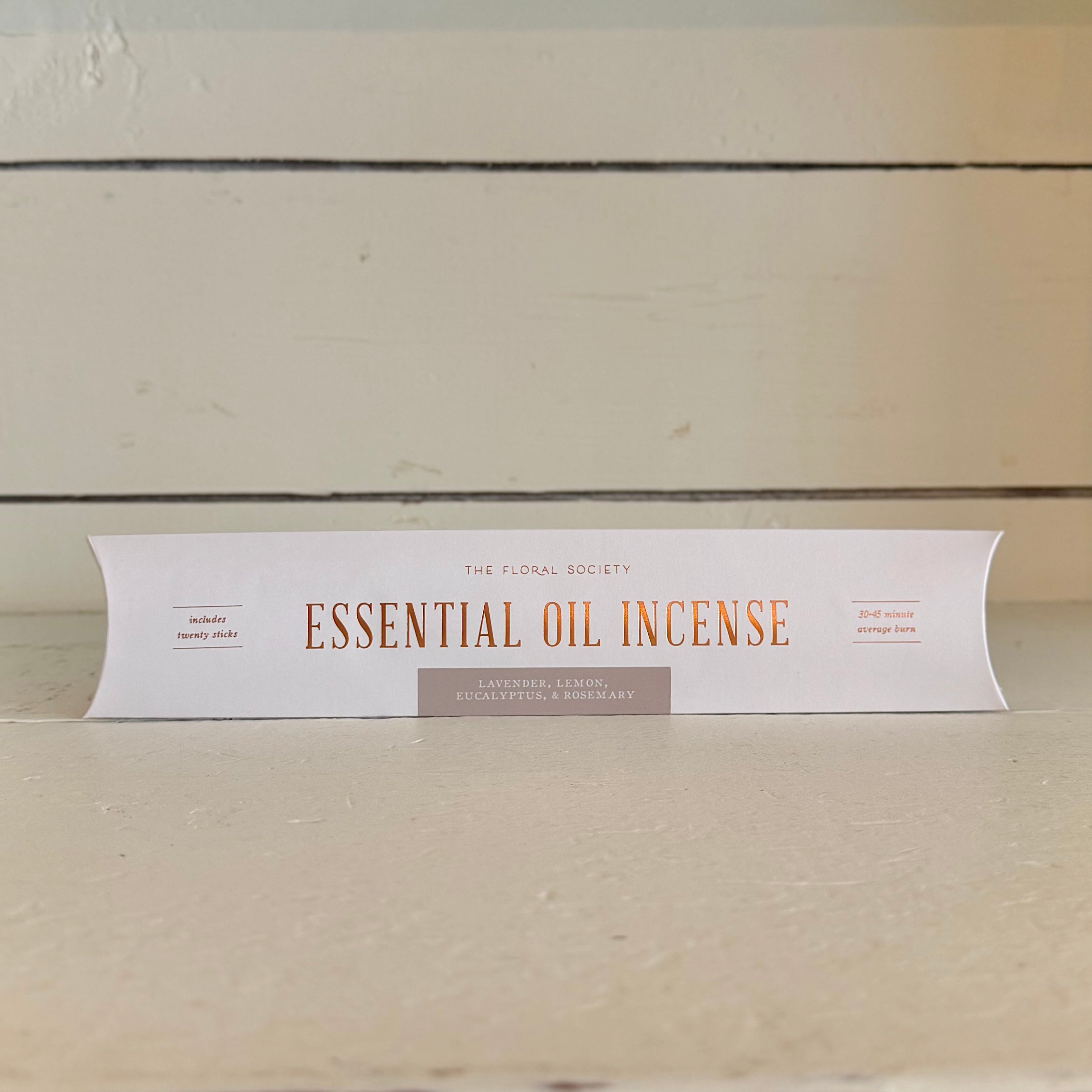 The Floral Society Essential Oil Incense