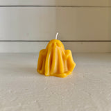 Spooky Ghost Beeswax Candle