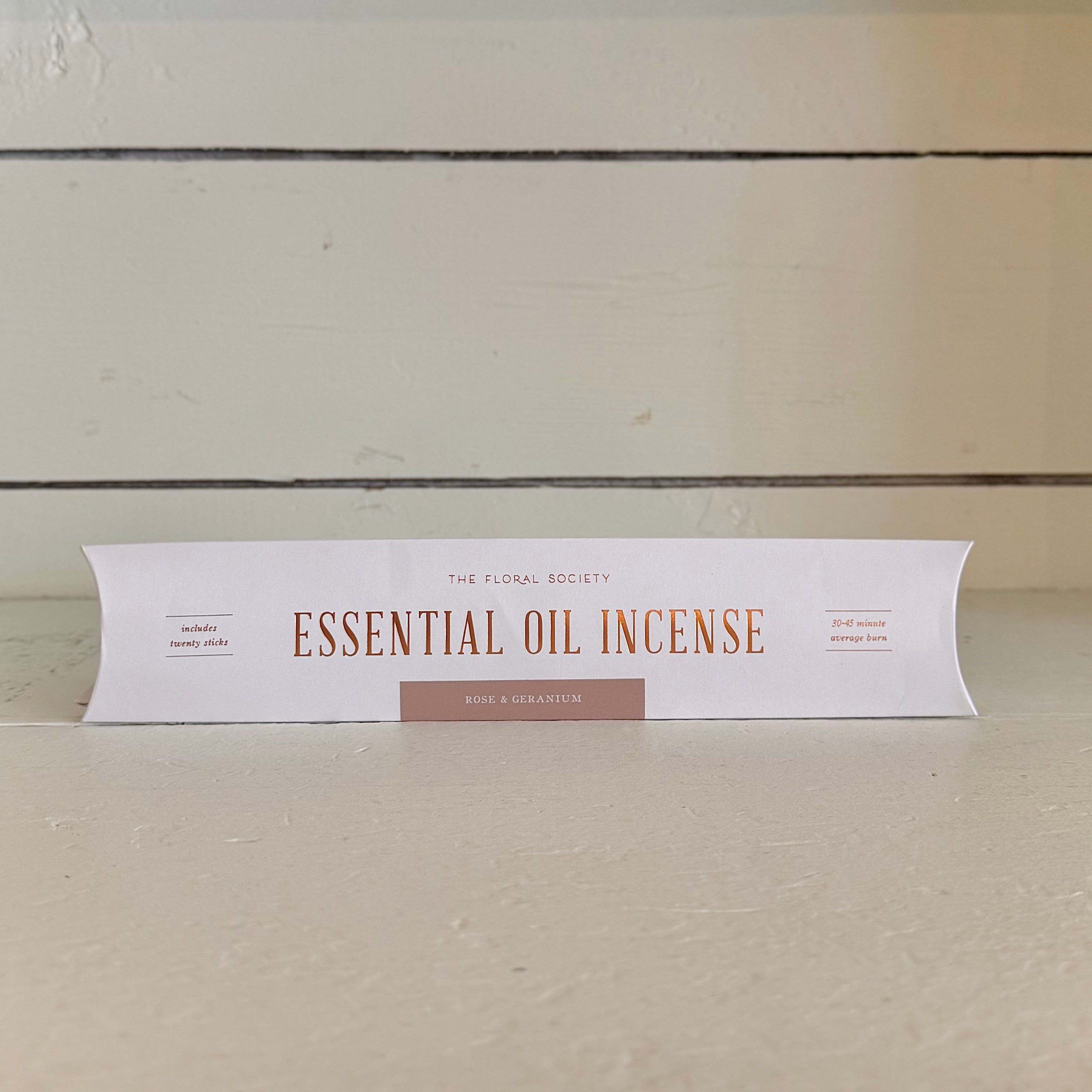 The Floral Society Essential Oil Incense