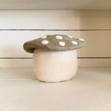 Farmhouse Pottery Artisan Felted Mushroom Doorstop