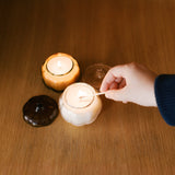 Mini Glass Pumpkin - Des Moines Mercantile Candle