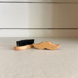 Mustache Shaped Beard Brush