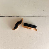 Mustache Shaped Beard Brush