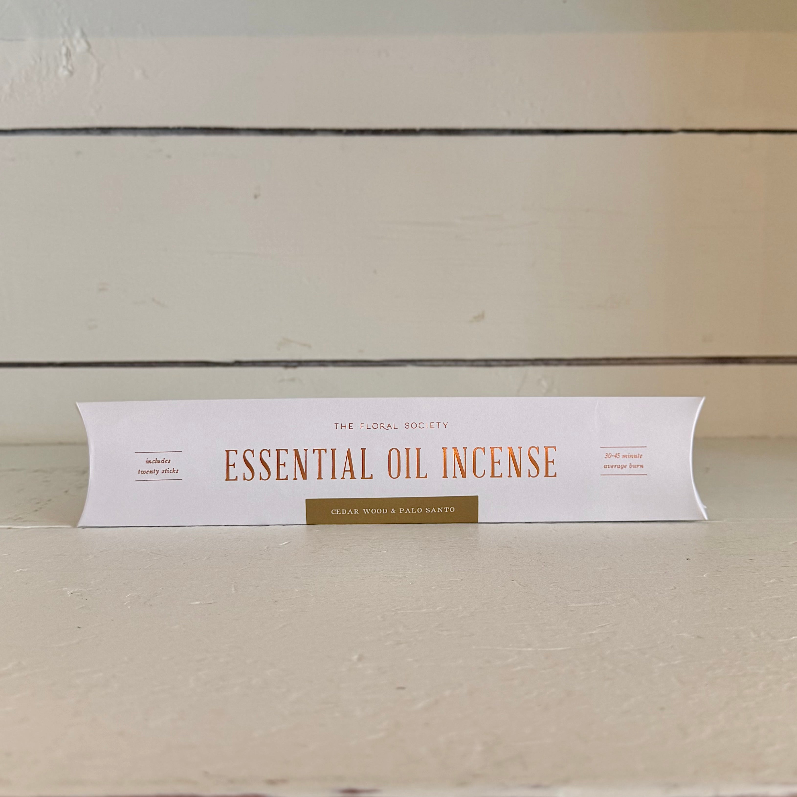 The Floral Society Essential Oil Incense