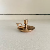 Brass Candlestick Holder (Chamberstick)