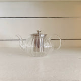 Scalloped Glass Teapot