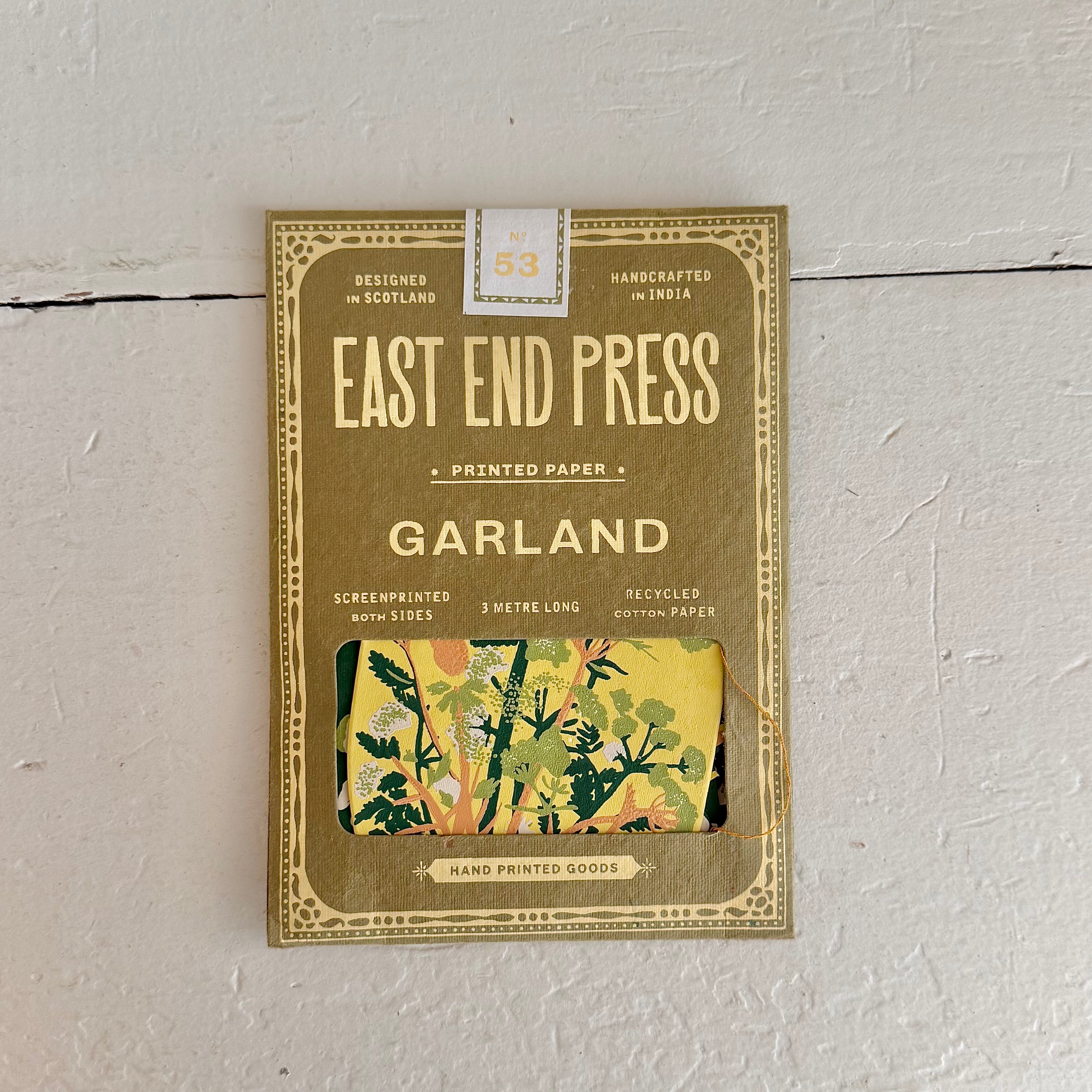 East End Press Paper Sewn Garland