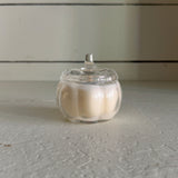 Mini Glass Pumpkin - Des Moines Mercantile Candle