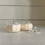 Mini Glass Pumpkin - Des Moines Mercantile Candle