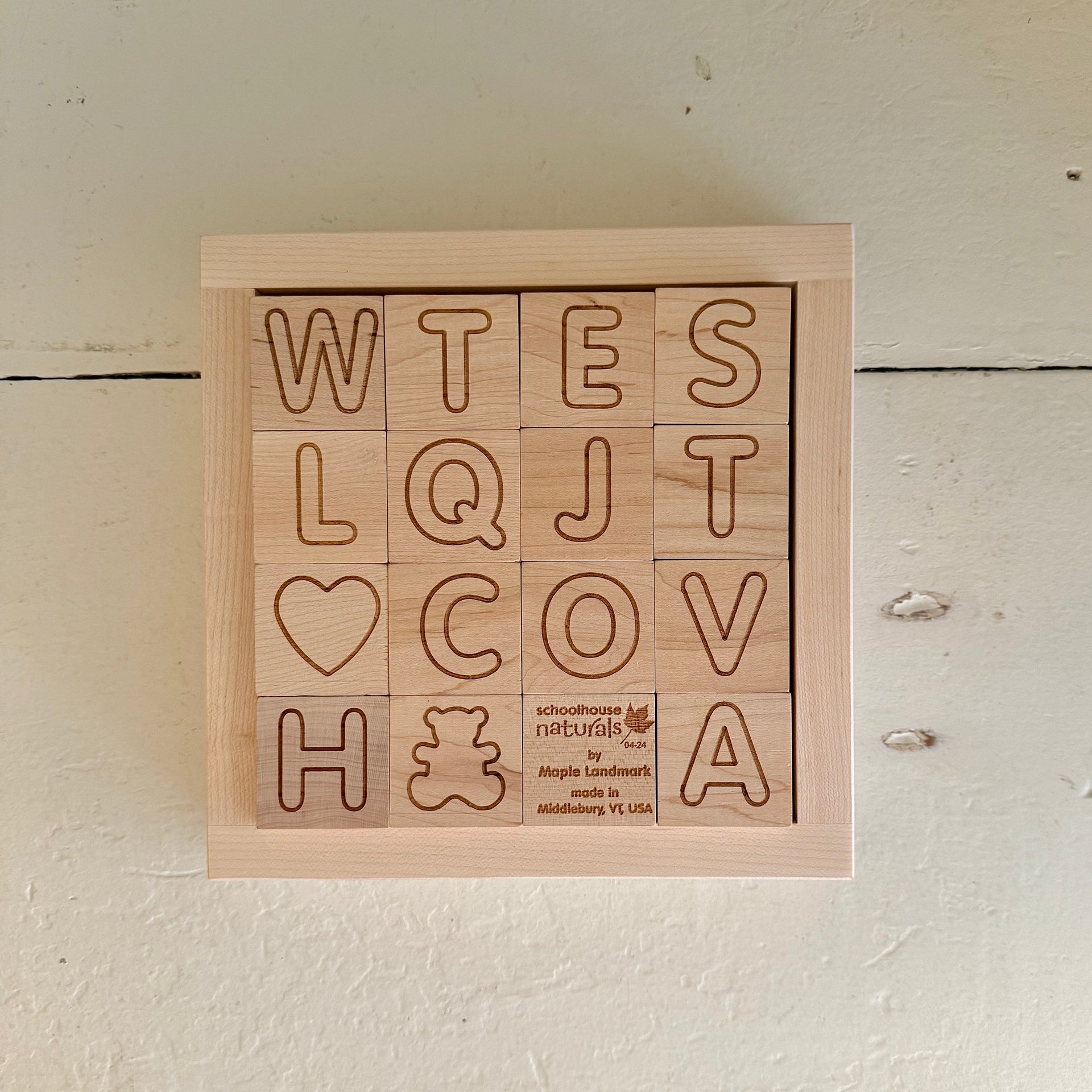 ABC Blocks with Tray – Des Moines Mercantile
