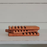 Red Grandis Wood Soap Tray