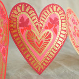 East End Press Folded Hearts Garland